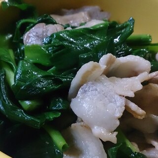 行者にんにくと豚肉の醤油炒め